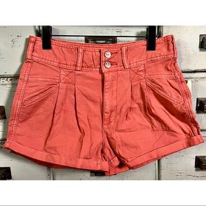 Anthropologie Pilcro Relaxed Pleat Shorts 27P